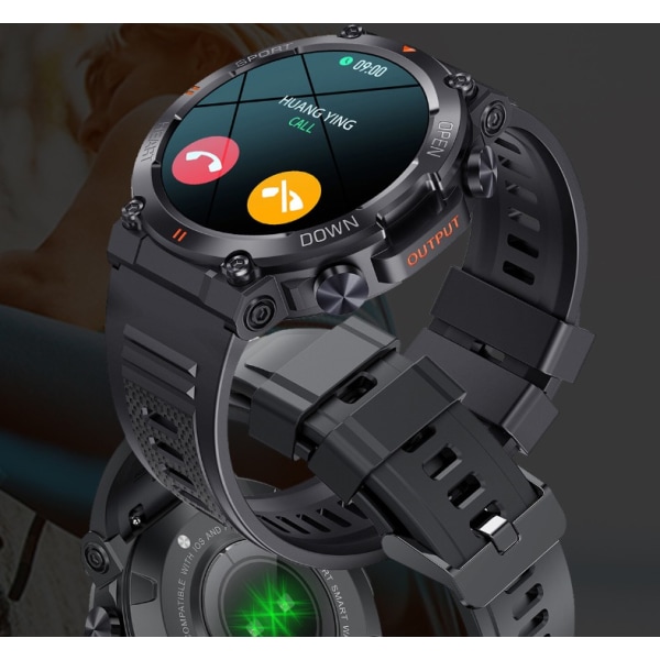 Smartklocka K56PRO tre-säkerhetssamtal smartklocka musik väder 1.3