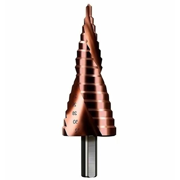 Mengshen Cobalt Stegslipade Borrar 4-32mm Spiralspår, HSS M35 Skär