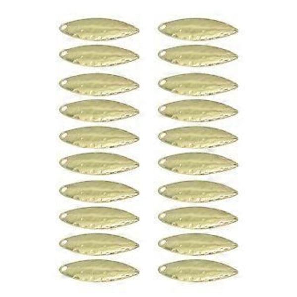 Fiskeskedar Spinner - Spinner Fiskespinnare Skedar för Betestillverkning Fiskeredskap DIY Fisketillbehör 20ST (GoldA) Gold A