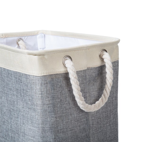 Vaskeromskurver med solide håndtak, sammenleggbare, grå, 42*31*50cm