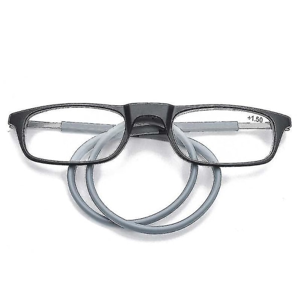 Läsglasögon av hög kvalitet Tr magnetisk absorption Hängande hals Funky Readers Glasögon.3,00 Förstoring.set i tre set