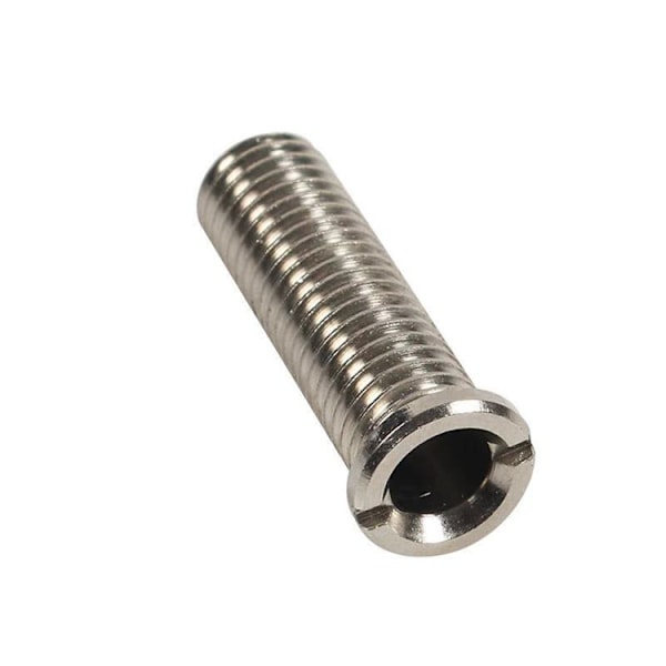 4 stk hule skrue for silventiler vask kurv skruer rustfritt stål hul skrue 45mm vask kurv hul skrue, sølv, 4.5*1.2cm