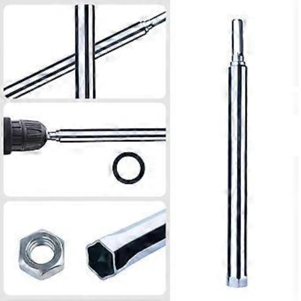 1/4/5 kpl Kattotason tasausholkit 10-17 mm 1/4\" kuusiokannalla tarkkoihin ja vaivattomiin katon säätöihin 12mm