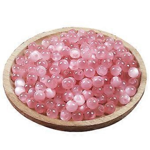 10 stk. 10 mm Cheongsam Perlemorsfarvede Kuplede Syknapper Imitation Jade Delvise Huller til Tangdragt Hanfu Resin Runde Perler 21 (læderpulver) 21 (leather powder)