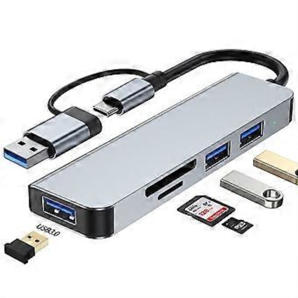 RYRA USB C Hub Type C - HDM-yhteensopiva RJ45 5 6 8 11 portin telakka PD TF SD AUX:lla