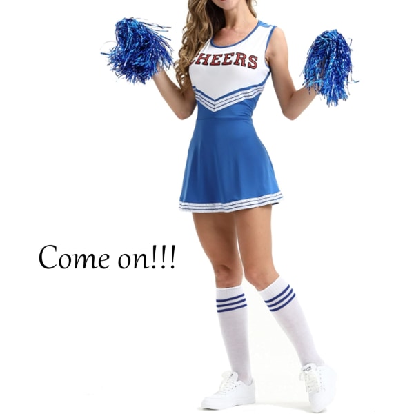 Sininen Niuhong Cheer Leader Poms Kiiltävä Metalli Cheer Pallo Farben P