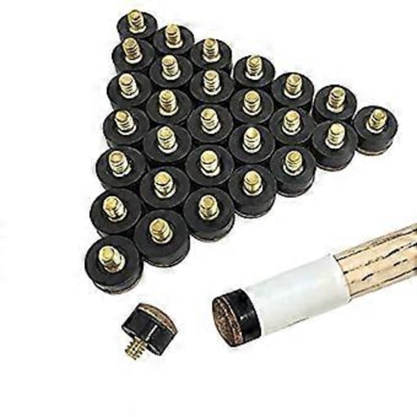 10 stk. Hårdt læder skrue på poolkø spids udskiftning Billardkø spids Poolkø spids Poolkø tilbehør 12MM 12MM