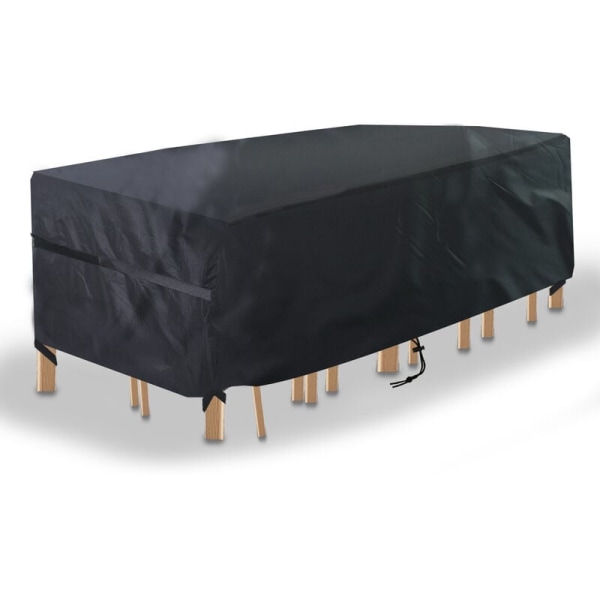 Rectangular Waterproof and Dustproof Garden Table Cover, 420d UV