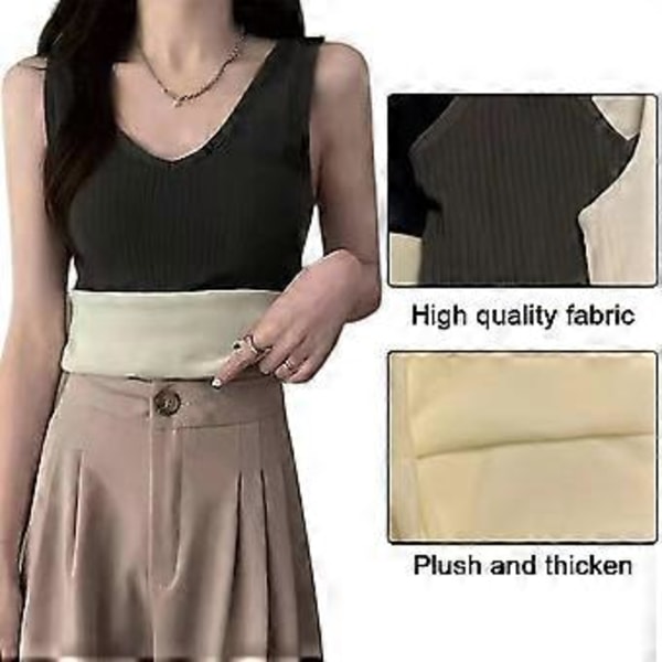 Dam Termisk Fodrad Underkläder Toppar Cami Tank Top Väst (style319)