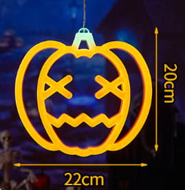 Halloween gresskar neon LED-dekorasjoner – trefarget Three-color