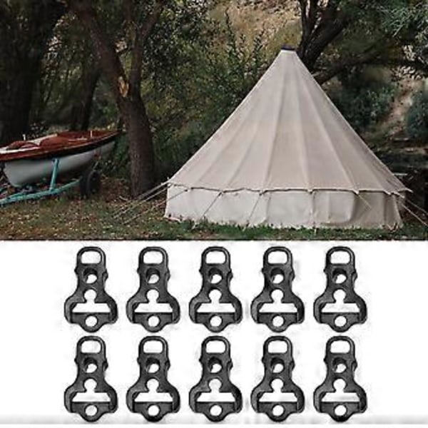10 st Guyline Runners Guy Line Justerare Tält Tillbehör Camping Vandring Tält Vindrep Spännen Snöre Guy Rep Spännare