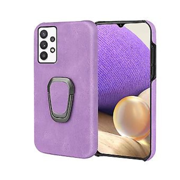 Sormipidike PU-puhelinkotelo Samsung Galaxy A32 5G / M32 5G -puhelimelle Purple