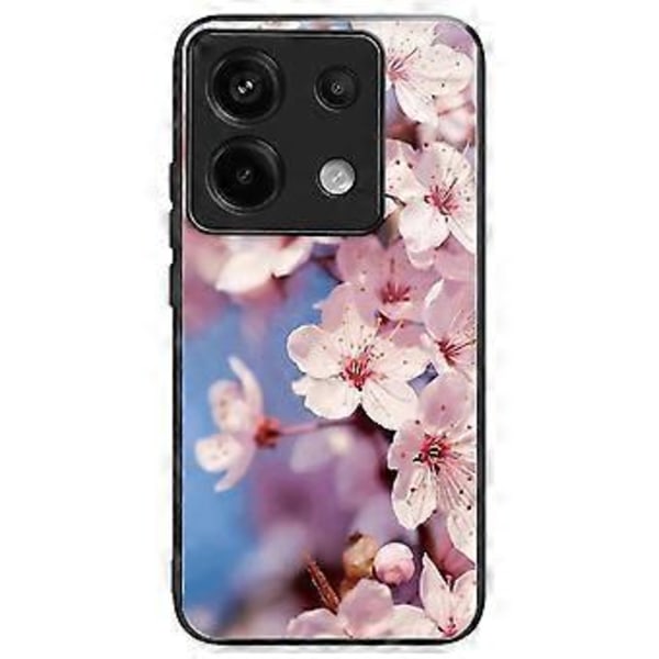 Skal för Xiaomi Redmi Note 13 Pro 5G/Poco X6 5G Härdat Glas+TPU Mönstertryck Baksida Telefonskal Style Q