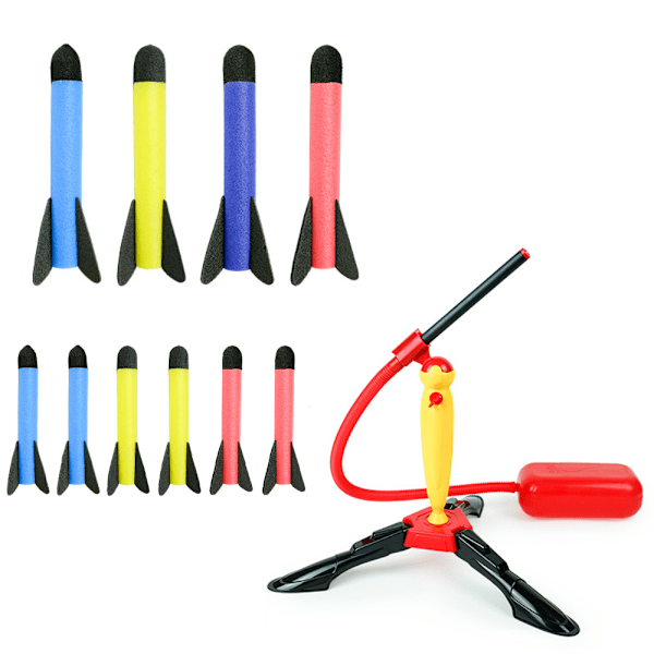 Plastikraket Kit Pedal Tryk Type med Raket Launcher og F