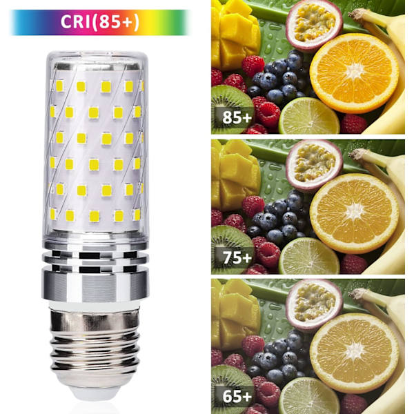 2-pack E27 LED-majslampor 12W motsvarande 100W halogenlampor