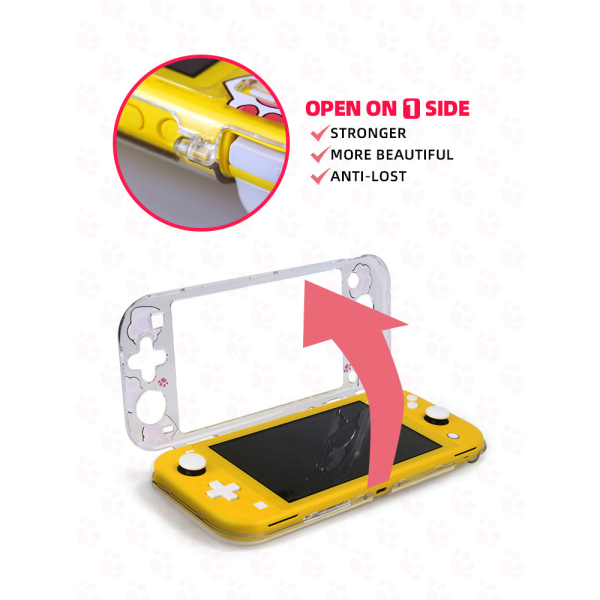 Case Kompatibel med Nintendo Switch Lite-Vit, hård