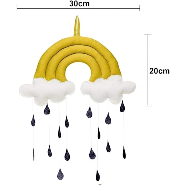 Sød klud legetøj vedhæng - Baby seng dekoration tilbehør - Sky -