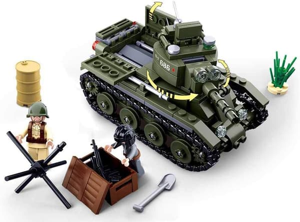Sluban Allied Cavalry Tank Byggeklodser