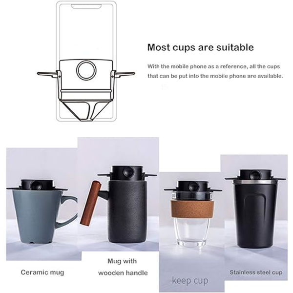 2-delt tippende kaffedrypp, rustfritt stål harpiks kaffemaskin