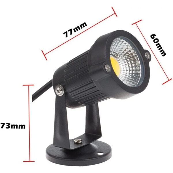 1pcs Cob LED Spotlight 5W 220V Adjustable Garden Spot Lights Outd