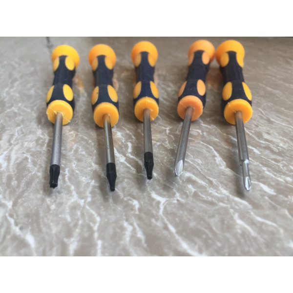 7 st, Professionell Precisionsskruvmejsel/Stjärna/Magnetisk, T3 T4 T5 T
