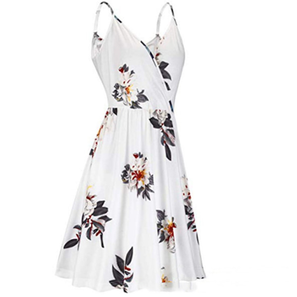 Kvinners V-hals Uten Ermer Sommer Blomstrete Maternity Amme Kjole