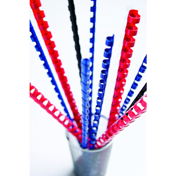 10mm svart 100 stk, 21 tenner gummiring bindingsklips, kupong