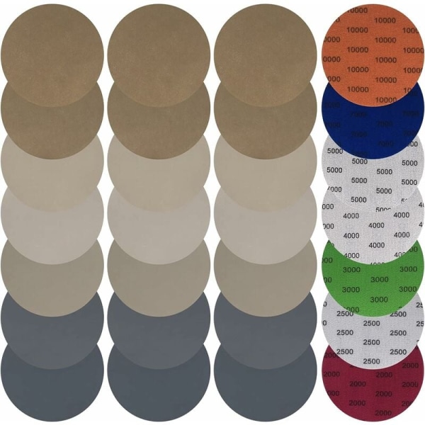 28 stycken Sandpapper 125mm/5 tum, T-Audace Våt/Torr Slippapper