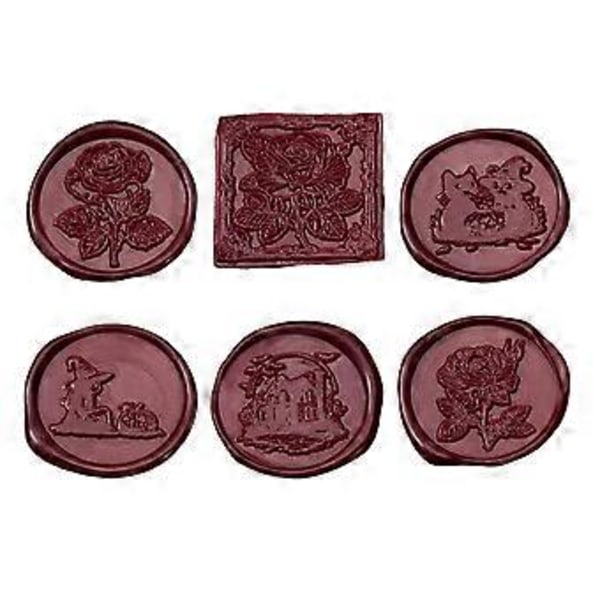Messinghode Gresskar Seglstempel Plante Forseglingsvoks Stempel Edderkopper Voks Seglstempel for Kort Brev Invitasjoner Dekorasjon rose bloom