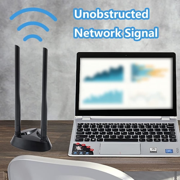 WiFi-antenne 2.4G/5.8G dobbeltfrekvens dobbeltantenne signalforstærker