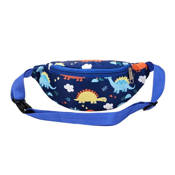 Barn Crossbody Väska, Söt Liten Dinosaurie - Mörkblå