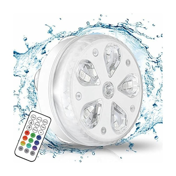 LED-Underwaterbelysning, Nedsänkbar LED-lampa med RF-fjärrkontroll