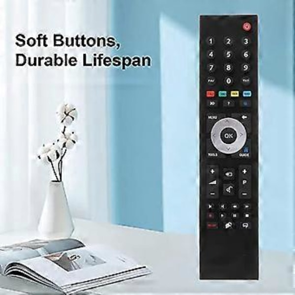 TP7187R Fjernkontroll for GRUNDIG Smart TV Erstatningsfjernkontroll TP7187R Svart