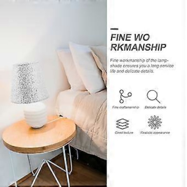 2 stk. Kreativ stofkunst lampeskærm bordlampe skygge hjemme lysbeskytter