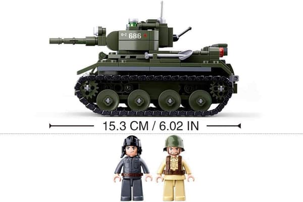 Sluban Allied Cavalry Tank Byggeklodser