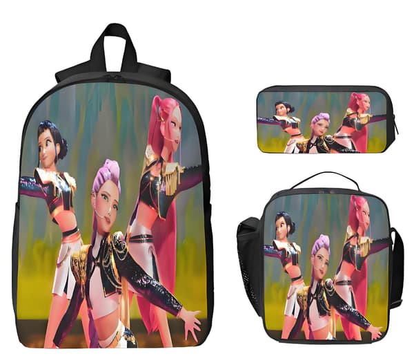 K-Pop Huntress 17\" 3-delad Ryggsäck-4