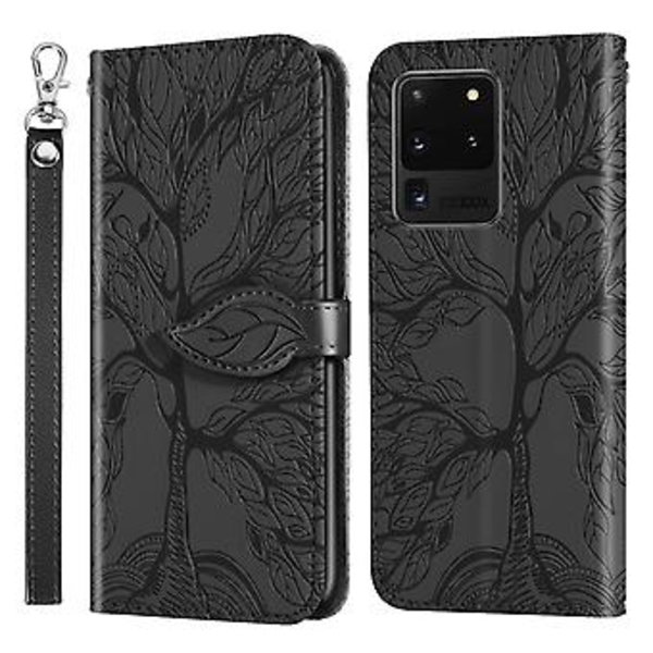 Läderfodral för Samsung Galaxy S20 Ultra Black