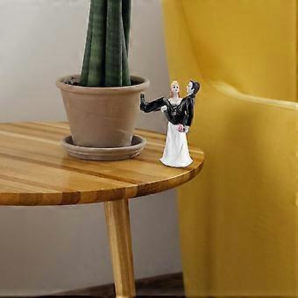 Bryllup Brudgom Resin Ornamenter Statue Kaketopp Bryllupsdekorasjon Figur