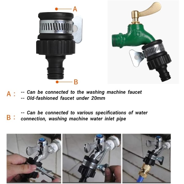 Hanetilbehør, hane adapter, havehane slange adapter fo