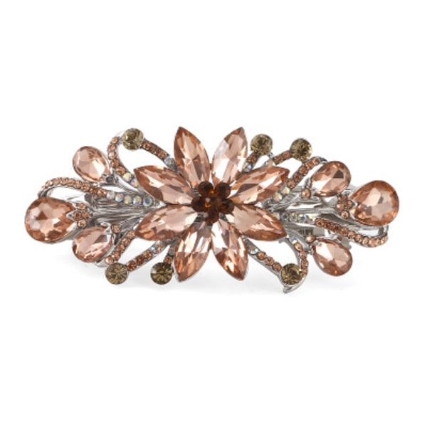Fleur Bijoux de Luxe Design Strass-hiusneula (Samppanja)