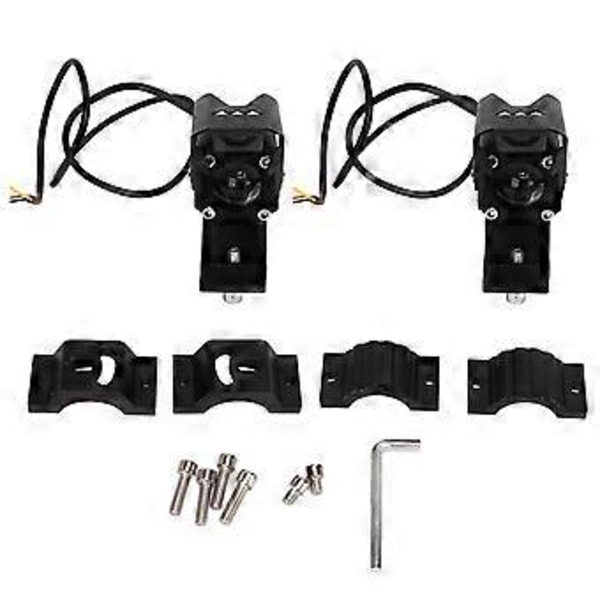 2 stk. Motorcykel LED Spotlight 60W 4500LM Dual Color Høj Lysstyrke Ekstra Pod Spotlys