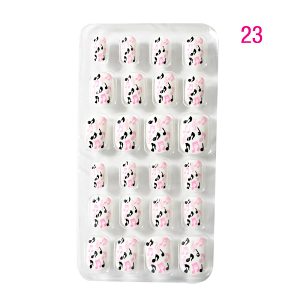 24 Lommer Bærbare Negleputer, Neglekunst Patch Stil 23