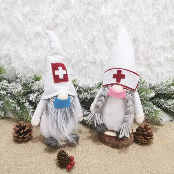 Håndlaget svensk tomte, julenissedekorasjon