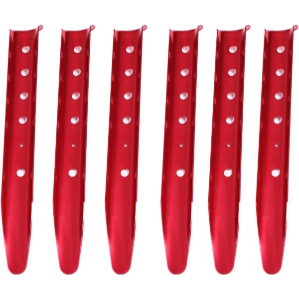 Campingpinnar i aluminiumlegering, tältpinnar 31 cm, sandspikar, 6 stycken
