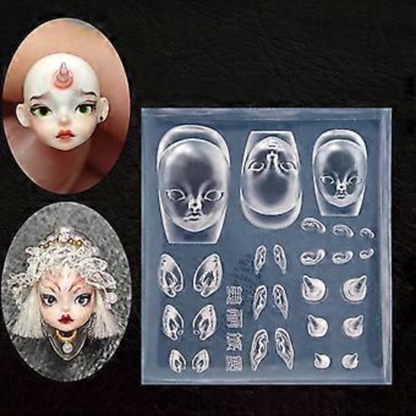 Elf Öra Nagel Skulpteringsformar Elf Docka DIY Stämplingsschabloner DIY Manikyr Tillbehör DIY Nagelkonstverktyg för Nagelkonst 1
