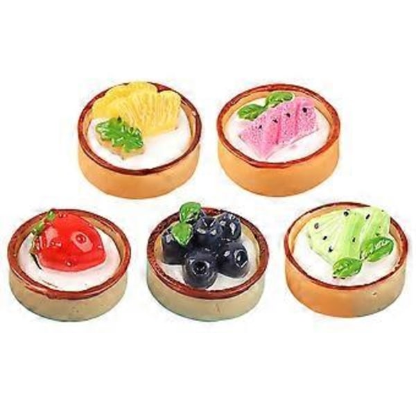 10 stk. Miniatyr Cupcakes Modell Kunstig Falsk Fruktkake Dekor Resin Håndverk Små Cupcake Rekvisitter Picture 1