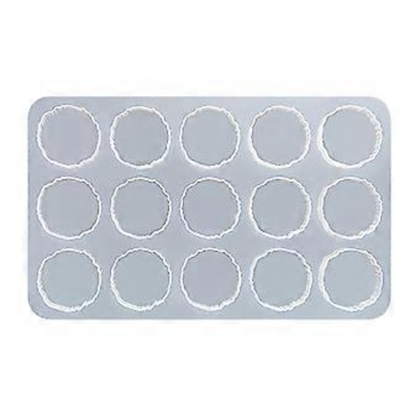 Rund Brik Form DIY Epoxy Resin Silikone Form Opbevaring Køkken Anti-Skoldning Varmeisolering Pad Hjem Desktop Dekoration MD3477 B