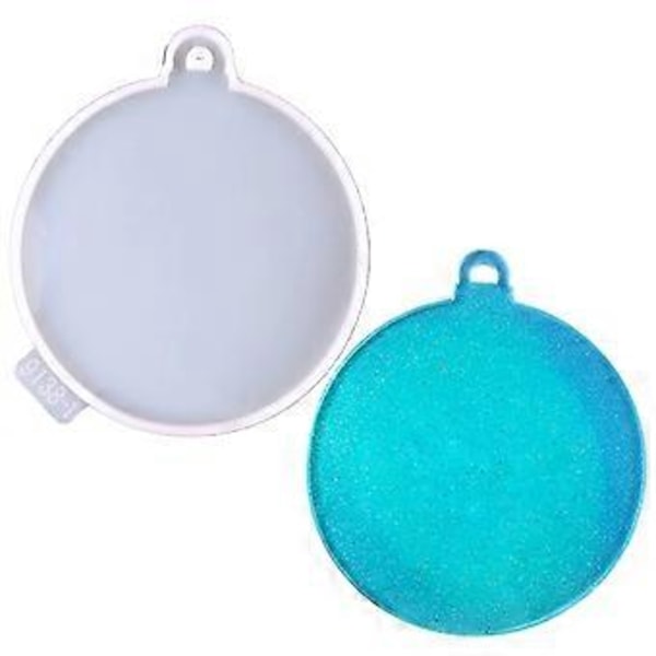 Julgran Fjäril Form DIY Fotoram Hänge Vardagsrum Dekoration Månbas Fäste Ornament Silikonform 2