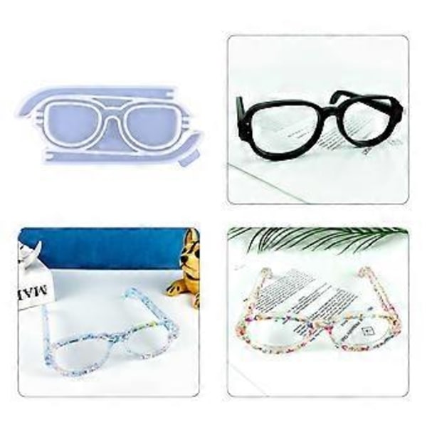 DIY Kristall Dropplim Aromaterapi Gips Slipmedel Tredimensionella Glasögon Smycken Ornament Hänge Silikonform Klar Clear