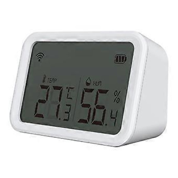 Termometer Batteridriven 2.4ghz Smart Temperatursensor Tuya LCD-skärm Med